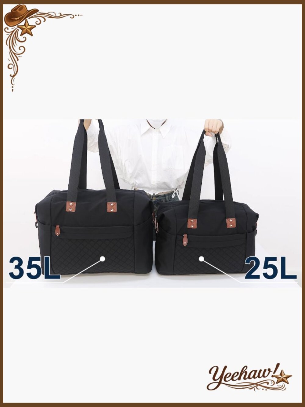 Travel Duffle Bag Waterproof Weekender Carry On Gym Bag for Women Men - Picture 7 of 7
